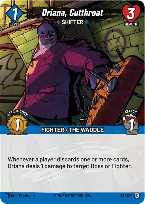 Oriana, Cutthroat